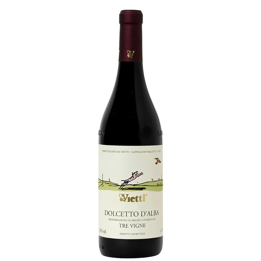 Vinho Dolcetto D'Alba Vietti Tre Vigne 750ml - Banca do Ramon